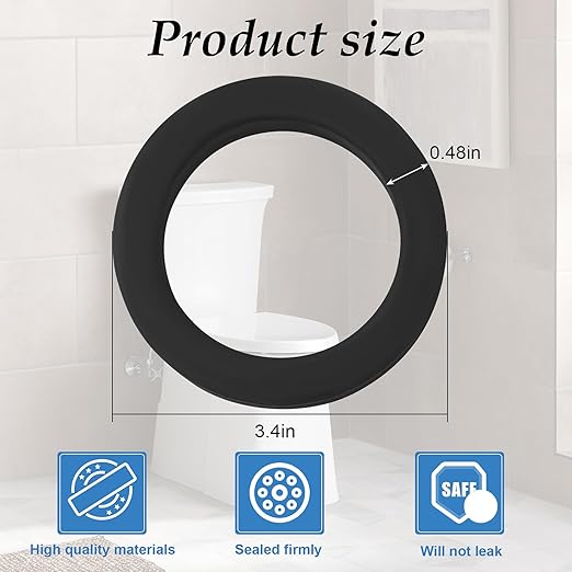 Toilet Flush Valve Gasket Compatible with Kohler Toilet Cistern Parts, Replaces Part Numbers 84995, 1000490 and GP83996, Outside Diameter 3.4 in.