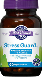 Oregon's Wild Harvest, Stress Guard, L-Theanine Supplement for Natural Relief, 90 Capsules