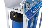 Bluonics Whole House Water Purifier - 3 Stage Filter System for Rust, Iron, Sand, Dirt, Sediment, Bad Taste/Odor Reduction