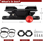 UTV Fire Extinguisher Mount Kit - Quick Release Fire Extinguisher Mounting Bracket Adjustable 1.75'' to 2'' Roll Bar Aluminum Alloy Heavy Duty for Polaris RZR Ranger Can-Am Maverick ATV