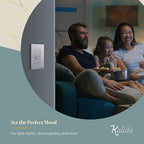 TOPGREENER Elite Series Kalide Dual Load Dimmer Light Switch, Double LED Dimmer Switch, Full Range Dimming, Single Pole, 120VAC, 60Hz, 200W LED/CFL, Neutral Wire Not Required, TGDDS-SV, Silver