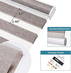 SmartWings Motorized Zebra Shades Work with HomeKit, Alexa, Google Home, 60% Blackout Light Filtering Day Night Sheer Blinds, Privacy Light Control, for Home/Office, Customized, Mix