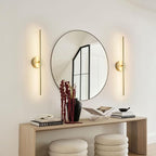 Removable Battery Operated Wall Sconces with Remote Control 350°Rotate LED Wireless Wall Lights with 3 Color Temperatures & Dimming for Bedroom, Hallway,24.4 Inch (2 Pack)