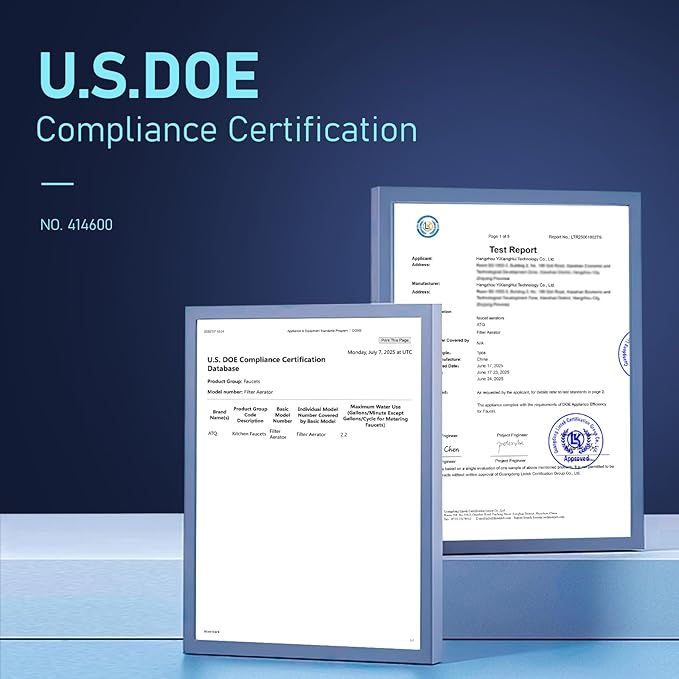 ATQ Water Filter for Sink Faucet Extender Aerator, Reduce Chlorine 1080° Rotating 2 Modes Spray Attachment for kitchen/Bathroom/Toddlers, 9pcs Filter (Aerator1080)