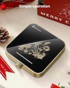 Maestri House Mug Warmer, Electric Coffee Cup Warmer for Desk with 3-Temp Settings,Auto Shut Off, Constant Temperature Heating for Beverage, Milk, Tea and Hot Chocolate at Home & Office (Gold)