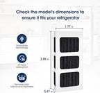 MARRIOTTO MR022 Water Filter Replacement, Compatible with Frigidaire refrigerator EPTWFU01, EWF02, Pure Source Ultra II and Pure Air Ultra 2 Air Filter (3+3)