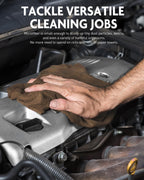 Fantasticlean Microfiber Cleaning Cloth Roll -30 Pack, Tear Away Microfiber Towels, 12" x 12", Reusable, Washable, Scratch Free, Ultra Absorbent Dishcloth for Car, Home Supplies, Pet, Kitchen (TAN)