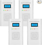 4 Packs Plug in Carbon Monoxide Detector, Gas and Carbon Monoxide Detector, Natural Gas Detectors for Home/Apartment/RV/Camping, with Battery Backup