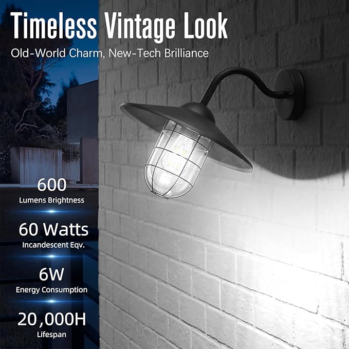 LED Edison Bulbs Dimmable, E26 Bulb 60 watt Equivalent, Cool White 4000K, ST58 Vintage Light Bulbs, 90+ CRI, 6W 600LM, E26 Medium Base, Clear Glass, 10 Pack