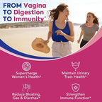 Probiotics for Women, 120 Billion CFU 34 Strains, Prebiotics, Digestive Enzymes, Cranberry, 4-in-1 Feminine Probiotic, Digestive, Vaginal, Immune Support, 60ct (Pack of 2)