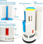 Toilet Flush Valve Replacement Kits with 1.49-Inch(38mm) Toilet Tank Button, Fits ToTo THU338N, Universal One-Piece Dual Flush WC Repair Parts, 2 Inches (8 Inches Height)