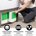 Washer and Dryer Pedestals - 29" W, 16" H, Gray Steel Universal Fit with Major Brands, Leak-Proof Laundry Pedestal with Drain Pan & Hose, Washer and Dryer Stand for Back Pain Relief, 800 lbs Capacity