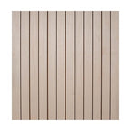 4ft x 4ft Unfinished Maple Veneer Flexible Tambour Wall Panel with 1" 30-Degree Groove Slats, Flexible & Customizable