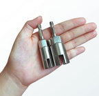 2 Pack 1/4" Hex Shank，Power Wing Nut Driver Set,Slot Wing nuts Drill Bit Socket Wrenches Tools Set, Drills Bits for Panel Nuts screws eye C hook bolt (2 Pack 2 Size （12mm,18mm）)