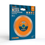 4.5 Inch Ultra-Thin Turbo Mesh Diamond Blade for Porcelain, Ceramic, Marble, Granite Cutting, 2 Pack for Handheld and Angle Grinders, Dry and Wet Use