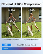 LongPlus Smart 4K 8CH Home Security Camera System, 4Pcs Wired PoE IP Cameras System Outdoor with Person/Pet/Vehicle Detection, 12MP 8CH NVR with 2TB HDD for 24-7 Recording, LP8ME84B1