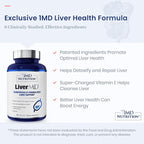 1MD LiverMD - Liver Support Supplement | Siliphos Milk Thistle Extract - Highly Bioavailable, for Liver Support | 60 Capsules (2-Pack)