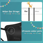 Funight Kids Face Mask, KN95 50 Pack Kids Masks 5-Layer Breathable, Disposable Masks With Adjustable Buckle for Boys Girls