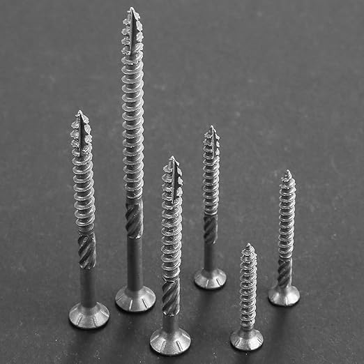 #8 * 1" 304 Stainless Steel Deck Screws, (4755pcs) 15 lbs.Exterior Wood Screws, Rust Resistant epoxy Coated, Bronze, T20 Star Bit