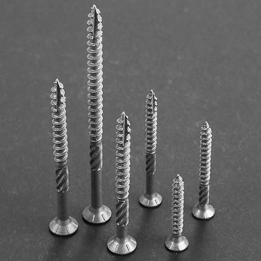 #10 * 3-1/2" 304 Stainless Steel Deck Screws, (130pcs) 2 lbs.Exterior Wood Screws, Rust Resistant epoxy Coated, Bronze, T25 Star Bit