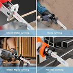 25 Pack 6 Inch 18 Tpi Reciprocating Saw Blades for Sheet Metal, Pipes, Nails Cutting, Profiles Cutting, Bi-Metal Sawzall Blades with 8% Cobalt for Longer Life and Faster Cutting Speed