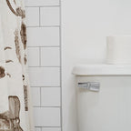 Qualihome Mansfield Toilet Handle Replacement, Front Mount Toilet Tank Lever Flush Handle (Chrome)