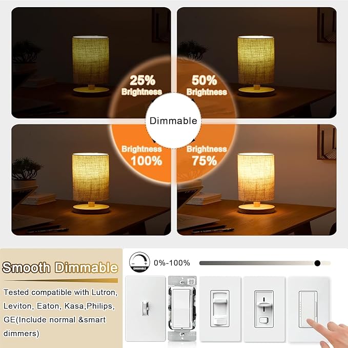 5 Inch Edison Bulb, 2700K Soft White E26 Led Bulb 6W Dimmable, 800LM T10 T9 Bulb Clear Glass Tubular Light Bulbs, AC 120V Equal 80 Watt Bulbs for Chandelier Pendant Wall Light - 4Pack