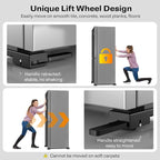 Appliance Rollers Heavy Duty,Newest Extendable Appliance Sliders,Liftable Washing Machine Base,Easily Move Washer and Dryer Machines,Refrigerators,Furniture-Black