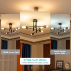 Frosted 25 Watt Light Bulbs E26 Warm White 2700k Dimmable Small Vintage Edison Bulbs G45 Low Watt Globe for Ceiling Fan,Pendant Lights,Vanity Light,Table Lamp,Bedroom and Bathroom Create Cozy Ambiance