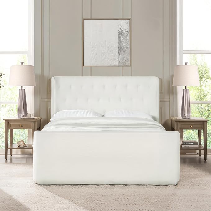 WIHTU 3 Color Temperature Table Lamps Set of 2, Beside Lamp with Linen Shade, 27'' Light Wood Color Modern Table Lamp for Living Room, Resin Desk Lamp for Nightstands Bedroom Decor (2 Bulbs Included)