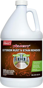 Velocity Exterior Rust Stain Remover | Rust Stain Remover for Vinyl Siding, Decks and More | 1 Gallon