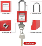 Lockout Tagout Kit Electrical Loto Group Lockout Hasps, Lockout Tags, Safety Padlocks with Number, Nylon Ties with Pocket Bag