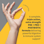 Garden of Life Dr Formulated Once Daily 3-in-1 Complete Probiotics, Prebiotics & Postbiotics Supplement for Women and Men’s Digestive & Immune Health – Extra Strength, 100 Billion CFU