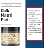 Dixie Belle Paint Company Chalk Finish Furniture Paint - Yankee Blue (16oz) - Matte Cool Navy Chic Chalk Mineral DIY Furniture Paint
