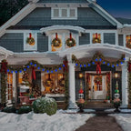 GOOTHY 25 Pack C9 Blue Christmas Replacement Light Bulbs, 7W C9 Incandescent Bulbs for Outdoor String Lights Hanukkah Chandelier Candles Decor, E17/C9 Intermediate Base, Night Light Bulbs- Blue