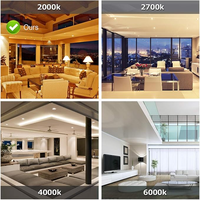 LUXON Edison Bulbs 60 watt,ST64 Incandescent Light Bulb, Antique Vintage Style,Dimmable Amber Glass 2000K Warm E26 Base,for Wall Sconce Retro Fixture (Pack of 6)