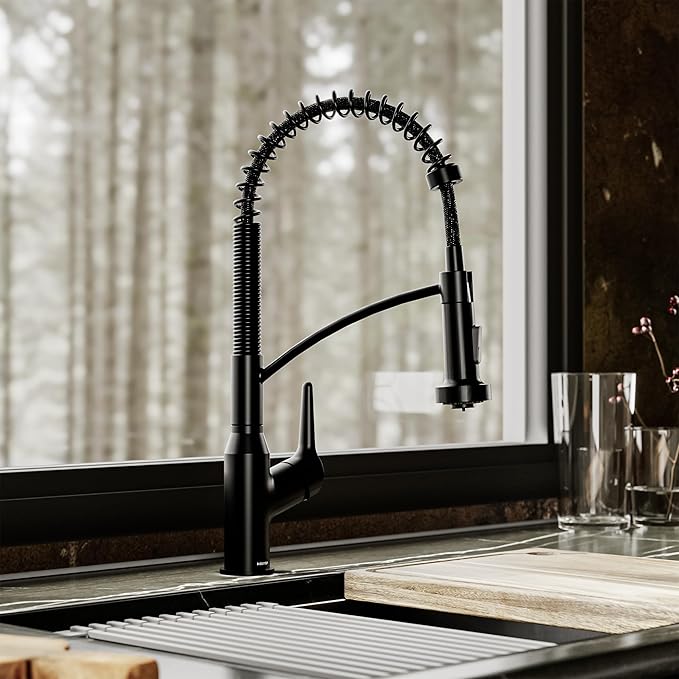 Karran Scottsdale Single-Handle Pull-Down Sprayer Kitchen Faucet in Matte Black