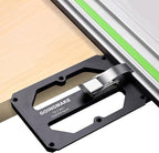 Compact Guide Rail Square with Edge Support,Track Saw Square,Track Saw Rail Square Guide,90 Degree Right Angle Guide Compatible with Festool and Makita for Fast, Easy Square Cuts