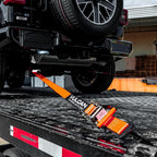 VULCAN Ultimate Axle Tie Down Kit - Heavy Duty ProSeries Webbing - Includes (2) 22 Inch and (2) 36 Inch Axle Straps, (2) 96 Inch Snap Hook Ratchet Strap, and (2) 112 Inch Loop Tie Down Combinations