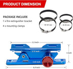 Quick Release Fire Extinguisher Mount – Blue Adjustable Aluminum Roll Bar Bracket for Car Jeep Wrangler (TJ/JK/JL/JKU), UTVs (Polaris RZR, Ranger, Can-Am X3), Trucks & Off-Road Vehicles Bottle Holder