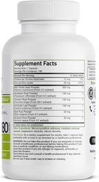 Bronson Liver Detox Advanced Detox & Cleansing Formula Supports Health Liver Function with Milk Thistle, Dandelion Root, Turmeric, Artichoke Leaf & More, Non-GMO, 180 Vegetarian Capsules