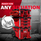 Packout Extension Cord Holder for Alpha Rail System Compatible with Milwaukee Packout Tool Box - Fits Packout Organizers - Perfect Packout Accessories Upgrade & Packout Mods Solution - Silver