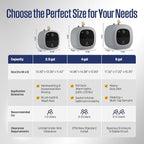 Westinghouse 2.5 Gallon Electric Mini Tank Water Heater, 120V, 1440W Instant Hot Water for Point-of-Use, Compact Under Sink & RV Design, Easy Wall/Floor Mount, UL Listed (Gray)