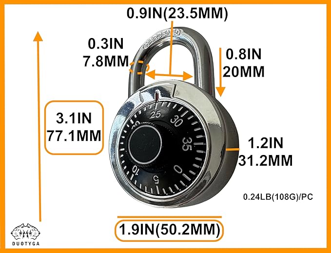Combination Locker Lock, 60 Pack, Digital Combination Padlock for Toolbox, School and Gym Locker, Employee and Case, Black