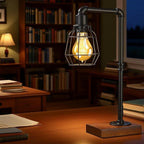 Edison Light Bulb 40 Watt, Warm Amber E26 Base Dimmable A19 Vintage Light Bulbs for Decorative Lighting & Home Decor(6-Pack)