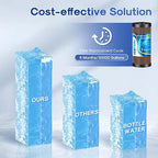 ICEPURE 5 Micron 4.5" x 10" CTO10BB-KDF Whole House Water Filter Coconut Shell Activated Carbon and KDF Heavy Metal Removal Water Filter Replacement for Home, 3PACK