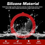 Triple-Lip Design Flush Valve Seal for Kohler, 5 Pcs Upgraded Silicone Material Canister Toilet Tank Parts Gasket Replacement for GP1059291, for Easy Install and Uninstall