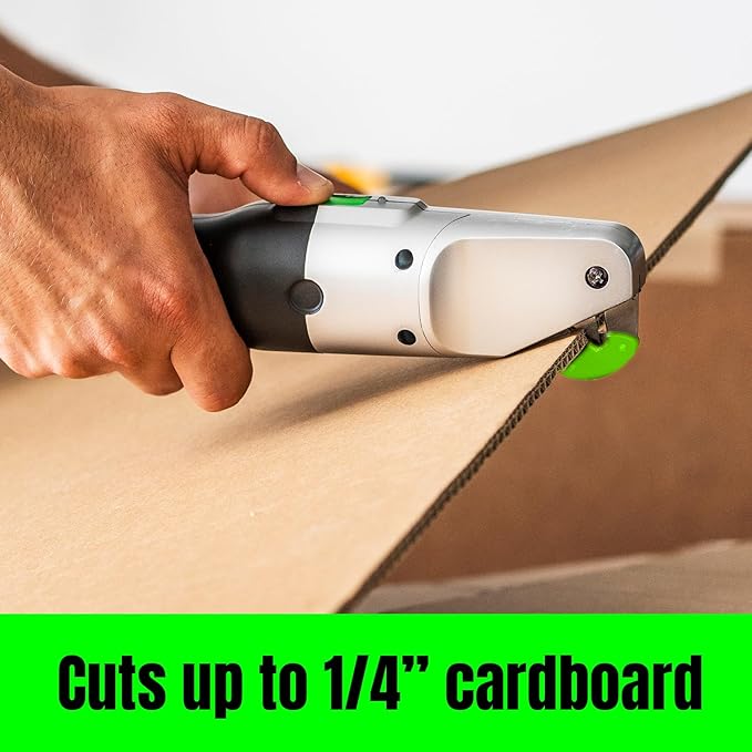 Premium Electric Cardboard Cutter - The Ultimate Tool for Effortless Box Cutting - Heavy Duty Power Box Cutter Ideal for Home, Office and Industrial Use.