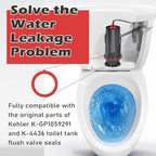Flush Valve Seal for Kohler, 3 Pcs Canister Flush Valve Seal Replacement, Toilet Tank Parts for K-GP1059291 K-4436, Silicone Material Toilet Parts Inside Tank