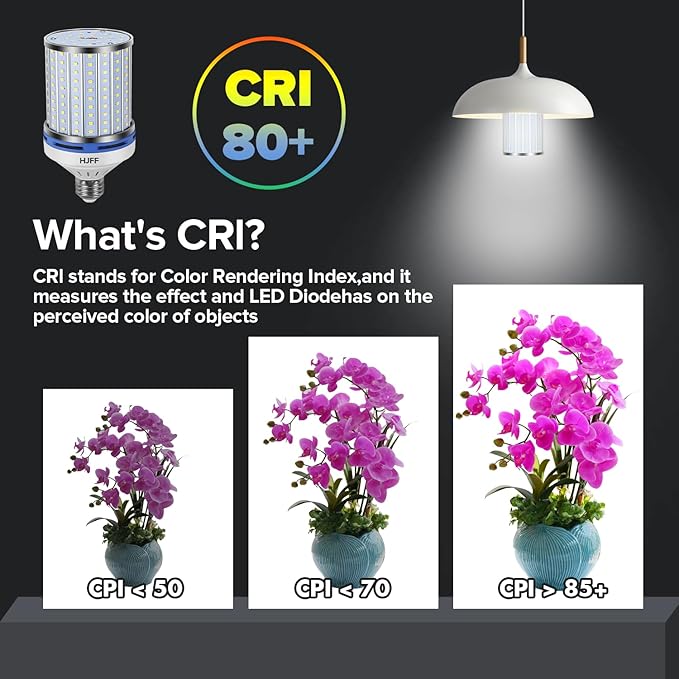 HJFF 2 Pack Led Light Bulb 700W Equivalent 11000 Lumen 6000K Led Corn Light Bulb E26/E27 Medium Base 70W led Bulb for Outdoor Indoor Led Corn Bulb Area Garage Warehouse Workshop Street Backyard